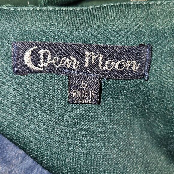 NWT Dear Moon Womens Hunter Green Mini Dress 5 - Picture 5 of 6